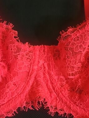 Victoria's Secret 1/4 Cup Rose Pink Lace Underwire Bra 34DD NEW